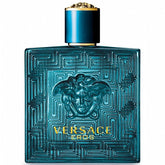 Versace Eros deodorant spray bottle side view for daily freshness and confidence.