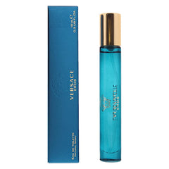 Versace Eros for Men 0.3oz bottle highlighting a lasting aromatic scent for daily confidence