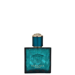 Versace Eros packaging on display, signaling premium presentation for gifting.