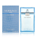 Versace Man Eau Fraiche bottle front view for a clean, everyday confidence boost