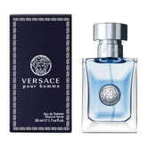 Versace Pour Home Men EDT bottle close-up, long-lasting everyday fragrance.