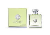 Versace Versense bottle on clear glass hints at effortless daily wear.