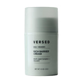 Versed Daily Recovery Rich Barrier Cream jar shows rich hydration and barrier support.