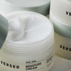 Versed Skin Soak Rich Moisture face cream algae extract shot indicates nourishing care
