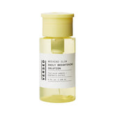 Versed Weekend Glow bottle front highlights the brightening exfoliant for an even skin tone.