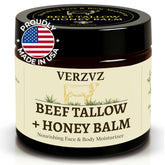 VERZVZ beef-tallow-face-balm-jar demonstrates rich hydration for daily skincare.