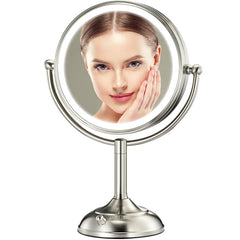 VESAUR 8.5-inch mirror with 90 LEDs for shadowless makeup lighting