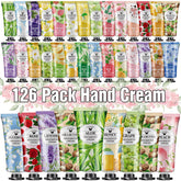 VESPRO 126-pack hand cream set package shown as a gift-ready box for versatile gifting.