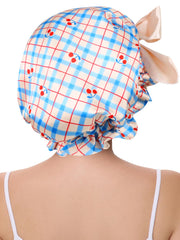 Vettres hair-protection night view shows snug fit for frizz reduction