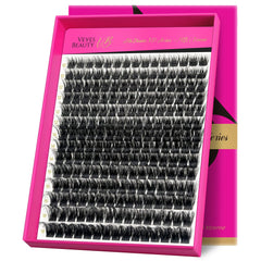 VEYESBEAUTY lash clusters fluffy 3D texture for soft volume