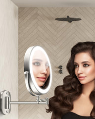 VFD double-sided 9-inch makeup mirror highlights 1X and 30X magnification