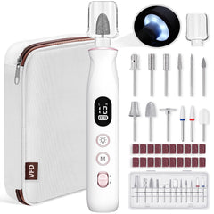 VFD electric nail drill cordless-rechargeable for convenient at-home nail care.
