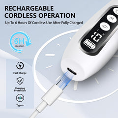 VFD nail drill with 10 speeds and dual rotations for thick nails