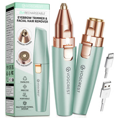 VG VOGCREST Eyebrow Facial Trimmer in use on face for precise hair removal