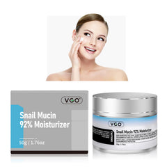 VGO Snail Mucin 92% moisturizer jar highlights rich hydration for daily skin care