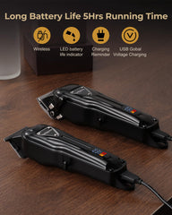 VGRPRO clippers with guide guards illustrate versatile trimming for precise lengths