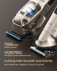 VGRPRO hair clippers case storage showing organized accessories and portability