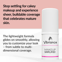 Vibriance Complexion Sticks swirl application shows creamy texture for seamless blending