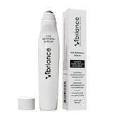 Vibriance Eye Renewal Serum tube application delivering cooling under-eye care