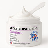 VicGFHS neck firming cream jar closeup for hydration and firming.