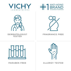 VICHY bottle label detail highlighting mineral-rich formulation and ingredient clarity