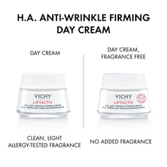 VICHY cream texture close-up illustrating lightweight, hydrating finish