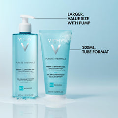 VICHY in use washing face demonstrating gentle removal of impurities while preserving moisture