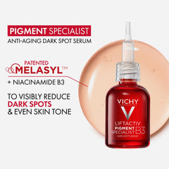 VICHY dropper releasing serum demonstrating fast-absorbing texture