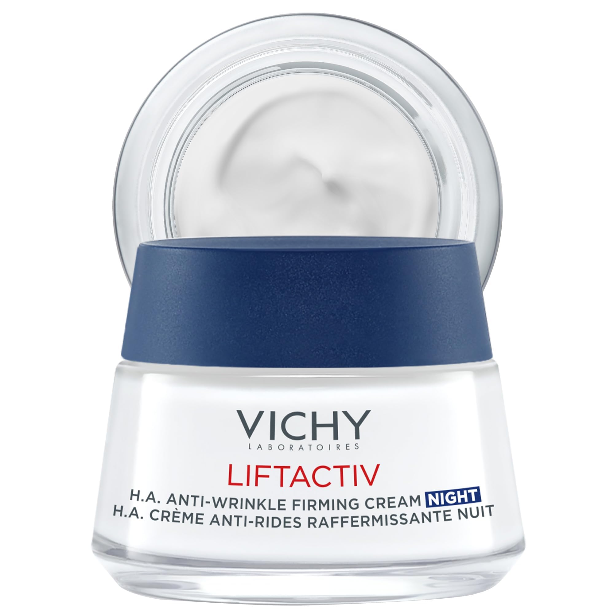 VICHY jar front view showing product labeling and benefit of firming