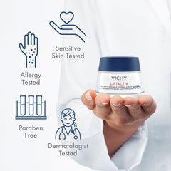 VICHY product being applied to hand demonstrating hydration and easy absorption
