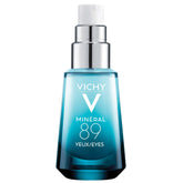 VICHY Mineral 89 front bottle view showing sleek packaging and quick hydration benefit