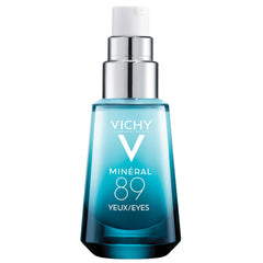VICHY Mineral 89 front bottle view showing sleek packaging and quick hydration benefit