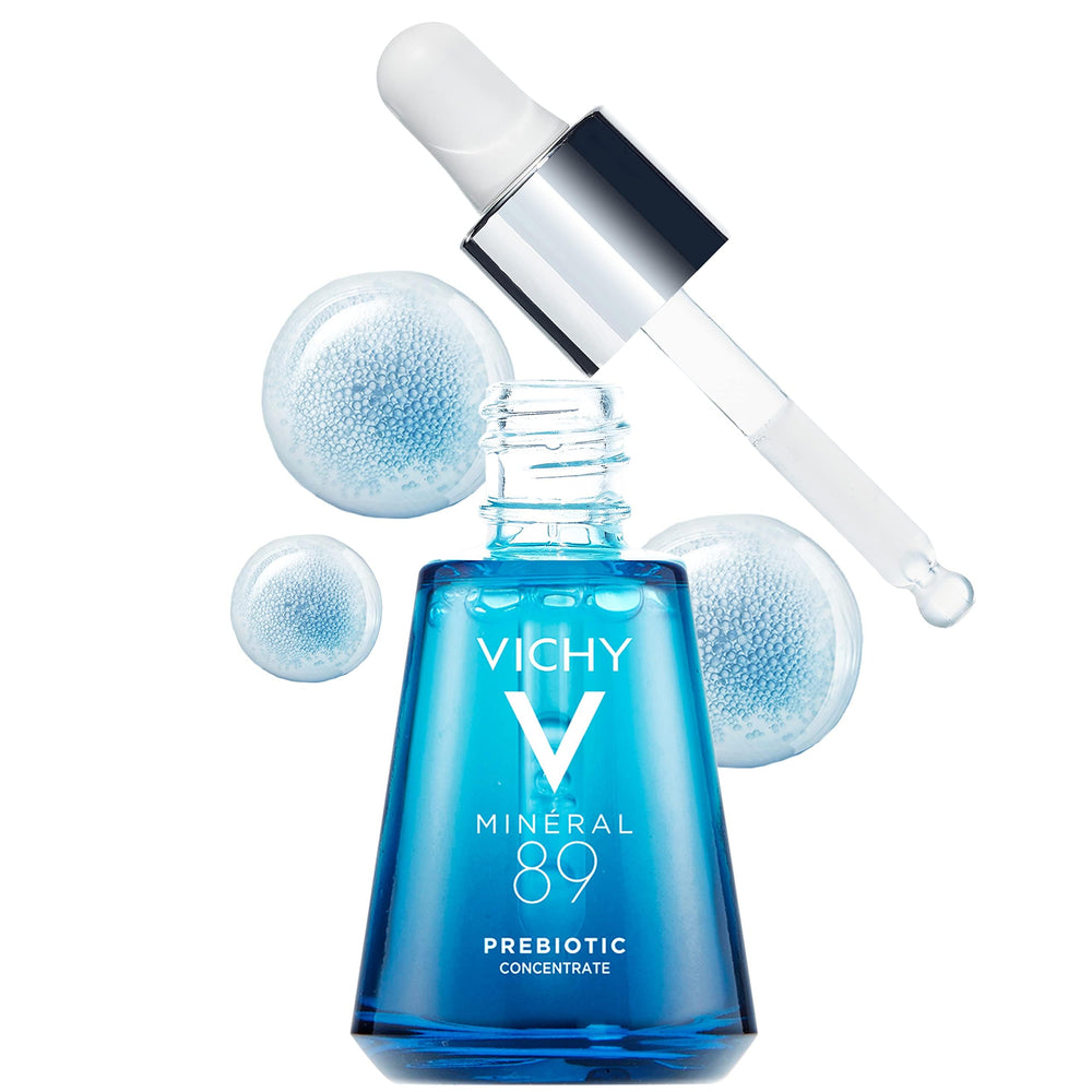 VICHY Minéral 89 front bottle showing clean design and lightweight serum benefits