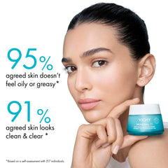 VICHY pump dispensing gel demonstrating easy precise application benefit