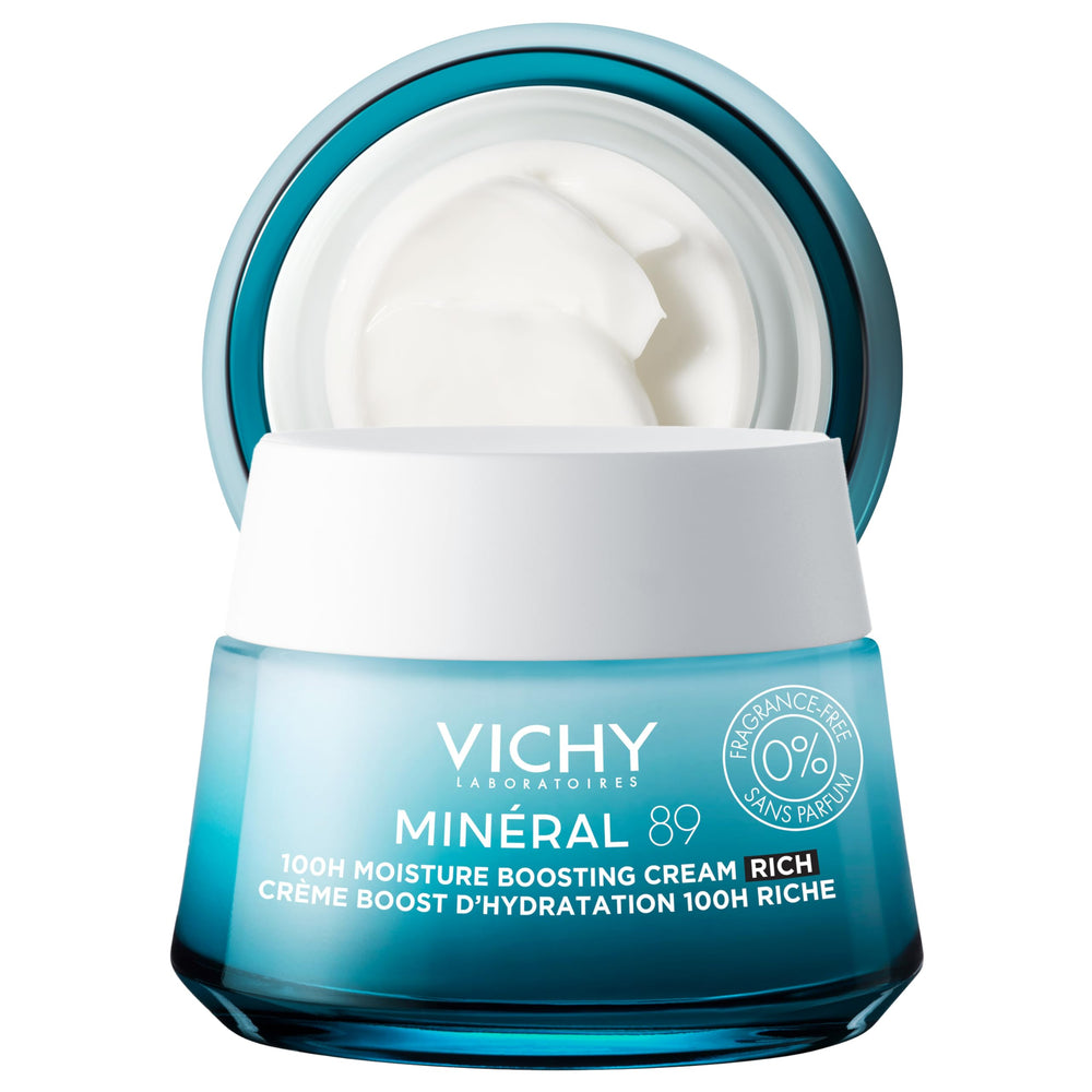 VICHY Mineral 89 front jar showing packaging and hydration benefit