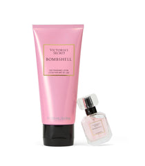 Victoria's Secret Bombshell mini fragrance duo gift box ready for gifting.