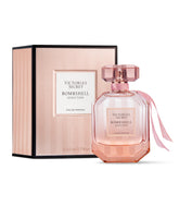 Victoria's Secret Bombshell Seduction bottle close-up highlighting floral warmth for date night.