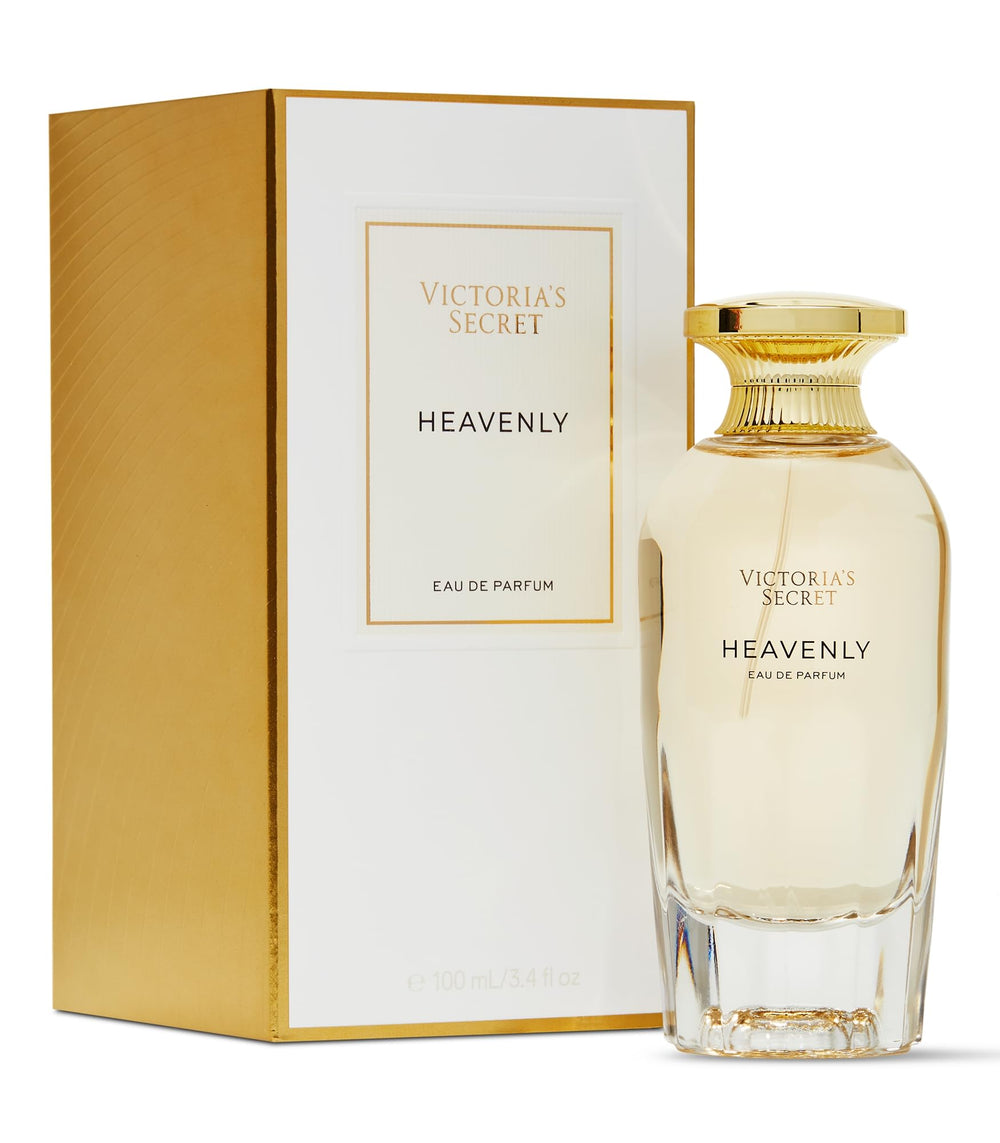 Victoria's Secret Heavenly bottle front showing warm, inviting scent for everyday elegance