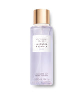 Victoria's Secret Lavender & Vanilla mist bottle shows soft daily fragrance for wear
