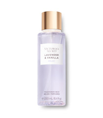 Victoria's Secret Lavender & Vanilla mist bottle shows soft daily fragrance for wear