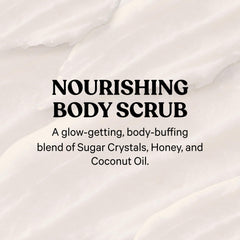 Victoria's Secret PINK Honey Nourishing Body Scrub sugar crystals for gentle exfoliation.