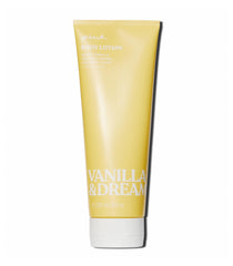 Victoria's Secret PINK Vanilla Dreamy Lotion bottle close-up for creamy hydration.