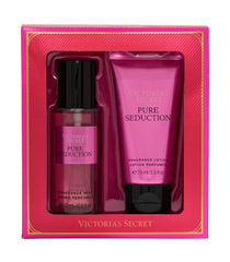 Victoria's Secret Pure Seduction mini fragrance duo gift set box shows elegant packaging ideal for gifting