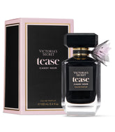 Victoria's Secret Tease Candy Noir bottle on display highlights a rich dark gourmand allure.