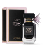 Victoria's Secret Tease Candy Noir bottle showcases a glossy finish for evening glamour.