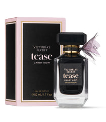 Victoria's Secret Tease Candy Noir bottle showcases a glossy finish for evening glamour.