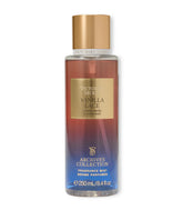 Victoria's Secret Vanilla Lace mist bottle close-up for a warm, lingering fragrance.
