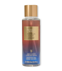 Victoria's Secret Vanilla Lace mist bottle close-up for a warm, lingering fragrance.