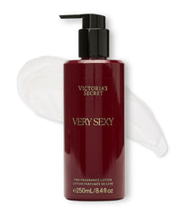 Victoria's Secret Very Sexy fragrance lotion bottle with luxe packaging and enduring scent.