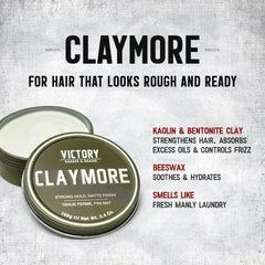 Claymore textured-hair demonstration showing natural texture and matte finish